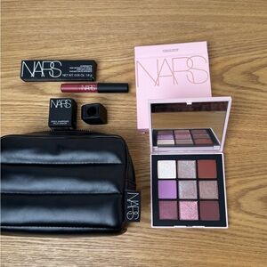 NARS NEW Eyeshadow Palette, lip pencil, new sharpener and beauty case